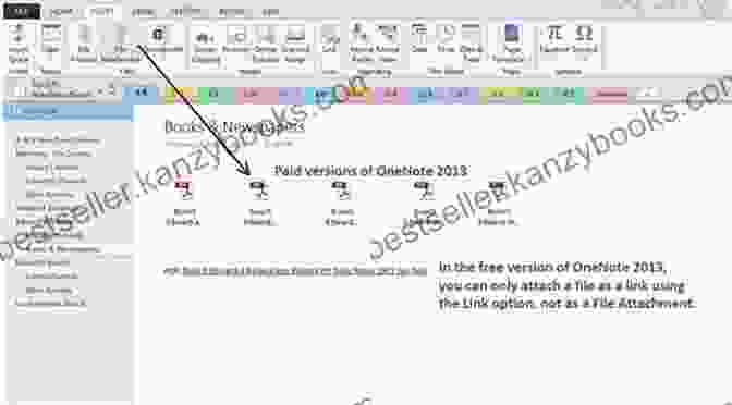 Demonstration Of Attaching Files And Links In OneNote Work Smarter With Microsoft OneNote: An Expert Guide To Setting Up OneNote Notebooks To Become More Organized Efficient And Productive