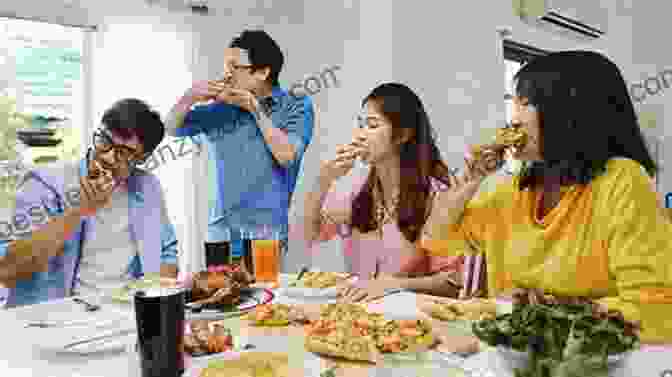 Guests Enjoying A Meal While Conversing And Laughing Make Them A Meal They Can T Refuse