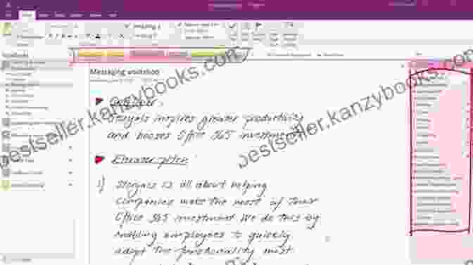 OneNote Interface Overview Work Smarter With Microsoft OneNote: An Expert Guide To Setting Up OneNote Notebooks To Become More Organized Efficient And Productive