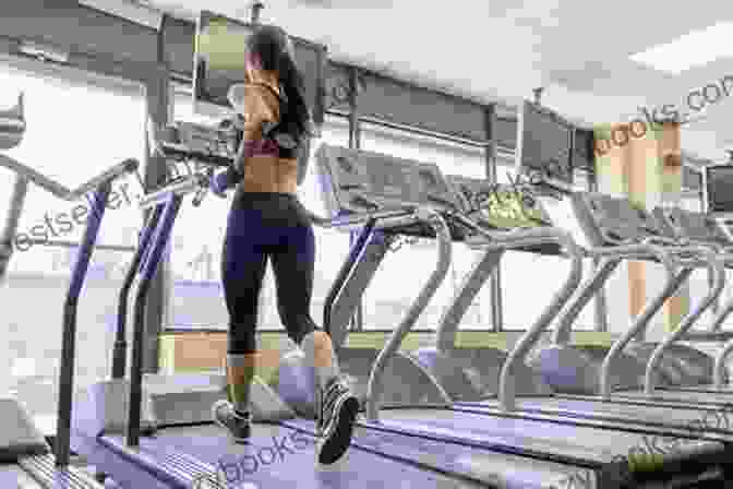 Woman Running On A Treadmill In A Gym The 90 Day Home Workout Plan: A Total Body Fitness Program For Weight Training Cardio Core Stretching